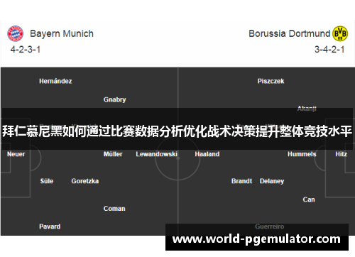 拜仁慕尼黑如何通过比赛数据分析优化战术决策提升整体竞技水平
