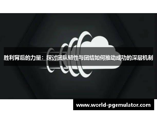 胜利背后的力量：探讨团队韧性与团结如何推动成功的深层机制
